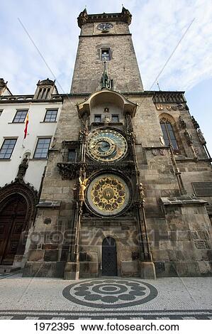 Stock Photography - Astronomical Clock And Calendar Of The Old Town Hall, Prague, Czech Republic. Fotosearch