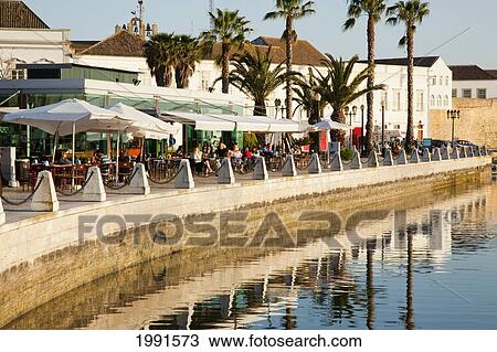 Stock Image - At The Harbour; Faro Algarve Portugal. Fotosearch