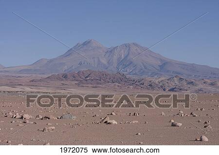 Stock Photography - Atacama Desert With The Andes Cordillera In The Background, Antofagasta Region, Chile. Fotosearch
