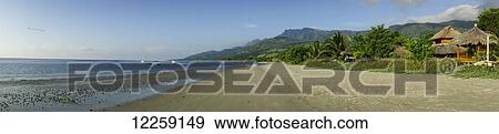 Stock Photo - Atauro Island beach resort; Ataura Island, Timor-Leste. Fotosearch