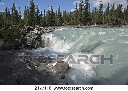 Athabasca Falls; Alberta Canada View Large Photo Image Stock Photo - Athabasca Falls; Alberta Canada. Fotosearch