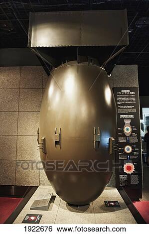 Stock Photograph - Atomic Bomb On Display At The Atomic Bomb Museum; Nagasaki, Japan. Fotosearch
