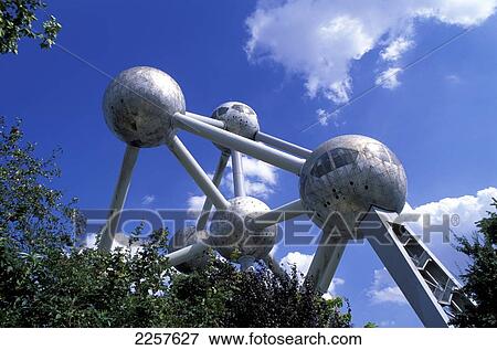 Stock Photo - Atomium, Brussels, Belgium.. Fotosearch