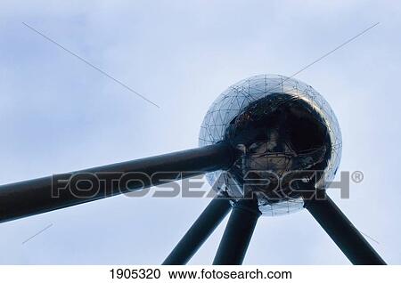 Atomium, Low Angle View, Brussels, Belgium View Large Photo Image Stock Image - Atomium, Low Angle View, Brussels, Belgium. Fotosearch