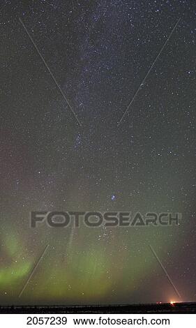 Aurora Borealis Or Northern Lights, Manitoba. View Large Photo Image Stock Photo - Aurora Borealis Or Northern Lights, Manitoba.. Fotosearch