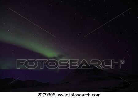 Aurora Over The Dempster Highway, Yukon. View Large Photo Image Stock Photograph - Aurora Over The Dempster Highway, Yukon.. Fotosearch