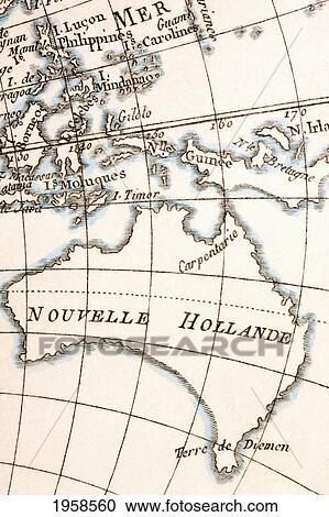 Australia Circa 1760. From Atlas De Toutes Les Parties Connues Du Globe Terrestre By Cartographer Rigobert Bonne Published Geneva Circa 1760. View Large Photo Image Stock Image - Australia Circa 1760. From Atlas De Toutes Les Parties Connues Du Globe Terrestre By Cartographer Rigobert Bonne Published Geneva Circa 1760.. Fotosearch