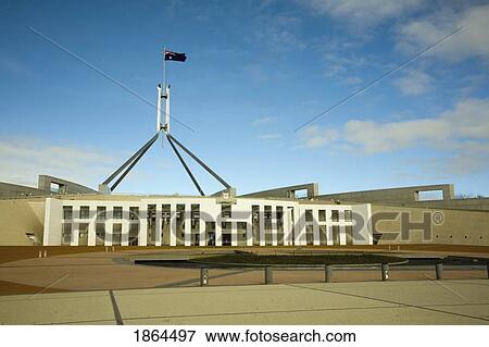 Stock Photo - Australian Parliament, Canberra, Australia. Fotosearch