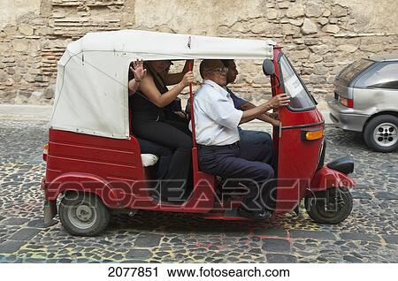 Auto Rickshaw, Antigua, Sacatep View Large Photo Image Stock Image - Auto Rickshaw, Antigua, Sacatep. Fotosearch