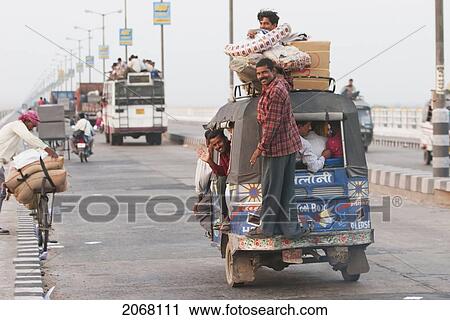 Auto Rickshaw On The Mahatma Gandhi Seti (Bridge), Patna, Bihar, India View Large Photo Image Stock Image - Auto Rickshaw On The Mahatma Gandhi Seti (Bridge), Patna, Bihar, India. Fotosearch