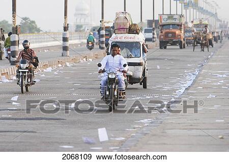 Auto Rickshaw On The Mahatma Gandhi Seti (Bridge), Patna, Bihar, India View Large Photo Image Stock Photo - Auto Rickshaw On The Mahatma Gandhi Seti (Bridge), Patna, Bihar, India. Fotosearch