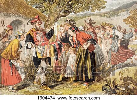 Picture - Autolycus Sings In The Winter's Tale, Act Iv, Scene Iii, By William Shakespeare. Come Buy Of Me. Drawn By Sir John Gilbert. From The Illustrated Library Shakspeare, Published London 1890.. Fotosearch