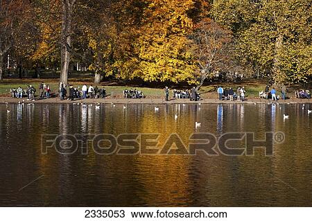 Autumn In St James's Park; London, England, Uk View Large Photo Image Stock Image - Autumn In St James's Park; London, England, Uk. Fotosearch
