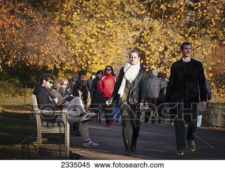 Autumn In St James's Park; London, England, Uk View Large Photo Image Stock Photography - Autumn In St James's Park; London, England, Uk. Fotosearch