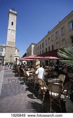 Stock Photo - Aux Herbes, Nimes. Fotosearch