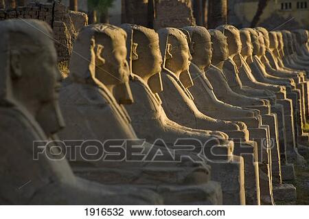 Avenue Of Sphinxes View Large Photo Image Stock Image - Avenue Of Sphinxes. Fotosearch