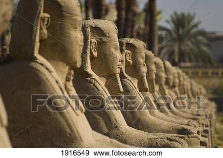 Stock Photo - Avenue Of Sphinxes. Fotosearch