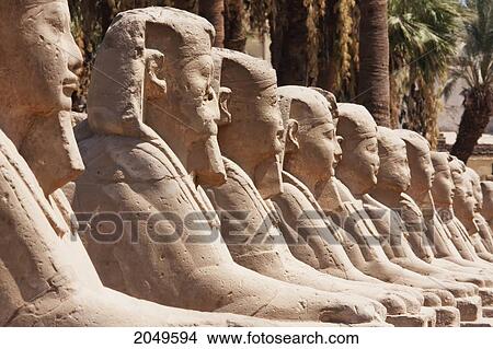 Avenue Of The Sphinxes At The Temple Of Luxor, Luxor, Qina, Egypt View Large Photo Image Picture - Avenue Of The Sphinxes At The Temple Of Luxor, Luxor, Qina, Egypt. Fotosearch