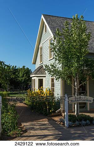 Stock Image - Avonlea Gardens; Green Gables, Prince Edward Island, Canada. Fotosearch