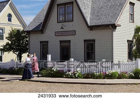 Stock Image - Avonlea Village of Anne of Green Gables; Cavendish, Prince Edward Island, Canada. Fotosearch