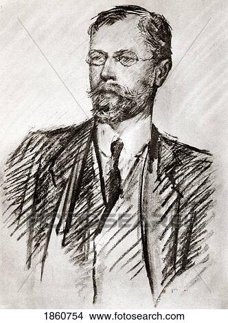 Picture - Axel Martin Fredrik Munthe 1857 To 1949 Swedish Physician And Psychiatrist Frontspiece After A Pastel By Countess Feo Gleichen From The Book The Story Of San Michele By Axel Munthe Published 1932. Fotosearch