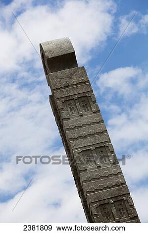 Stock Photo - Axumite stelae at The Church of Our Lady Mary of Zion; Axum, Tigray, Ethiopia. Fotosearch