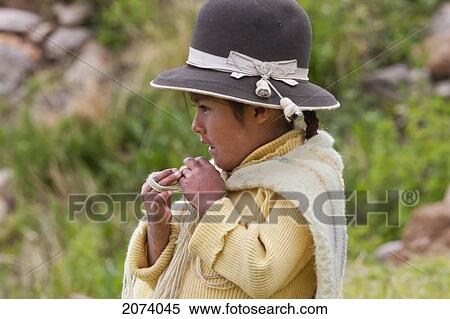 Aymara Girl On Isla De La Luna (Island Of The Moon), Titicaca Lake, Bolivia View Large Photo Image Stock Photography - Aymara Girl On Isla De La Luna (Island Of The Moon), Titicaca Lake, Bolivia. Fotosearch