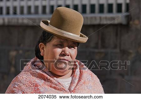 Stock Photography - Aymara Woman, La Paz, Bolivia. Fotosearch