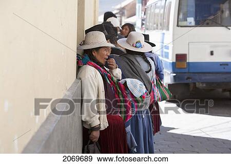 Stock Photo - Aymara Women, Potos. Fotosearch