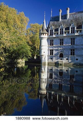 Stock Photo - Azay Le Rideau Castle. Fotosearch