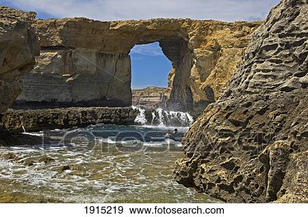 Azure Window In Dwejra Bay View Large Photo Image Stock Photo - Azure Window In Dwejra Bay. Fotosearch