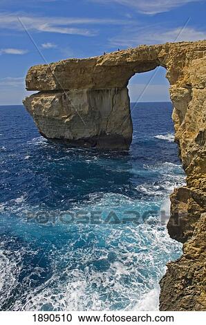 Azure Window Rock Structure View Large Photo Image Stock Image - Azure Window Rock Structure. Fotosearch
