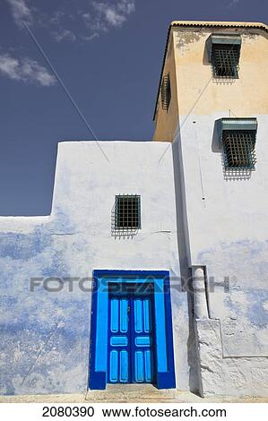 Stock Image - Back Street Building; Kairouan, Tunisia, North Africa. Fotosearch