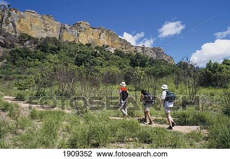 Backpacker Tourists, Isalo National Park, Madagascar View Large Photo Image Stock Image - Backpacker Tourists, Isalo National Park, Madagascar. Fotosearch