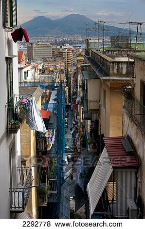 Backstreet Scene, Naples, Italy View Large Photo Image Stock Photo - Backstreet Scene, Naples, Italy. Fotosearch
