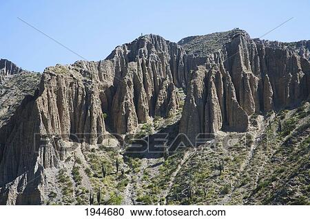 Stock Image - Badlands, Quebrada de Humahuaca, Jujuy, Argentina. Fotosearch