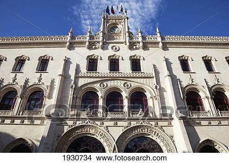 Baixa District, Lisbon, Portugal, Europe View Large Photo Image Picture - Baixa District, Lisbon, Portugal, Europe. Fotosearch