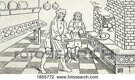 Bakers Baking Bread In Oven In The 15Th Century. From The National And Domestic History Of England By William Aubrey Published London Circa 1890 View Large Photo Image Stock Image - Bakers Baking Bread In Oven In The 15Th Century. From The National And Domestic History Of England By William Aubrey Published London Circa 1890. Fotosearch