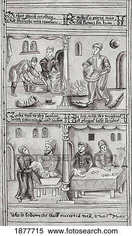 Stock Photography - Bakers Of York, 1595 To 1596. Ordinances Of Their Guild. From The Book Short History Of The English People By J. R. Green, Published London 1893.. Fotosearch