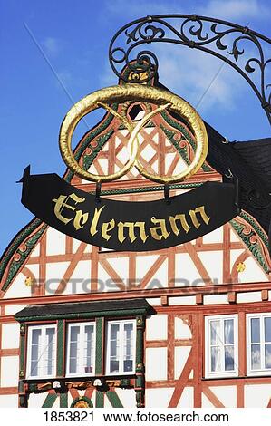 Bakery Sign In German, Vallendar, Rheinland-Pfalz, Germany View Large Photo Image Stock Image - Bakery Sign In German, Vallendar, Rheinland-Pfalz, Germany. Fotosearch