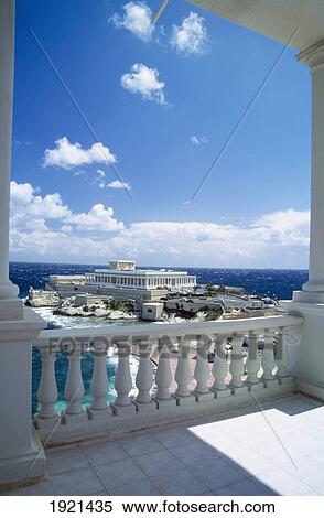Stock Photography - Balcony View Of The Dragonara Casino. Fotosearch