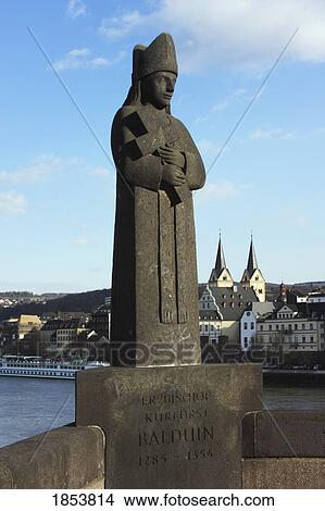 Balduin Statue, Koblenz; Koblenz, Rheinland-Pfalz, Germany View Large Photo Image Picture - Balduin Statue, Koblenz; Koblenz, Rheinland-Pfalz, Germany. Fotosearch