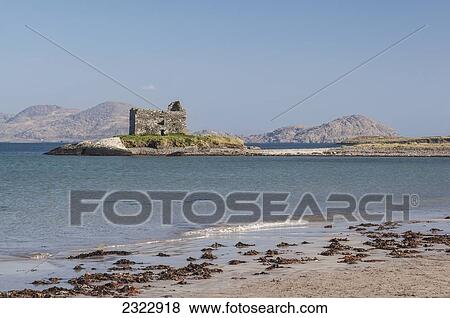 Stock Photo - Ballinskelligs Castle; County Kerry, Ireland, UK. Fotosearch