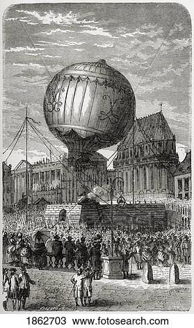 Balloon Ascent Outside The Palace Of Versailles Paris 19Th September 1783 From The Book Wondeful Balloon Ascents Or The Conquest Of The Skies Published C 1870 View Large Photo Image Stock Image - Balloon Ascent Outside The Palace Of Versailles Paris 19Th September 1783 From The Book Wondeful Balloon Ascents Or The Conquest Of The Skies Published C 1870. Fotosearch
