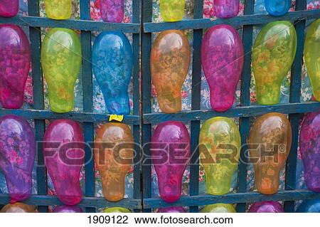 Stock Image - Balloon Targets At A Stall At Hmong New Year Festival, Phonsavan, Laos. Fotosearch