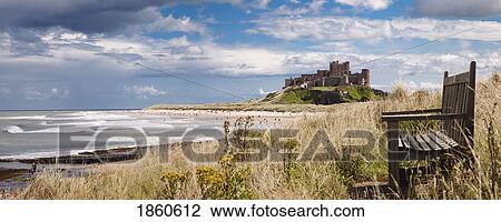 Bamburgh Castle; Northumberland, England View Large Photo Image Stock Image - Bamburgh Castle; Northumberland, England. Fotosearch