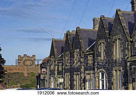 Bamburgh, Northumberland, England, Uk View Large Photo Image Stock Photograph - Bamburgh, Northumberland, England, Uk. Fotosearch