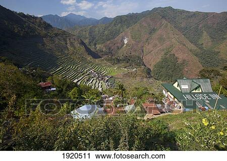 Stock Image - Banaue Rice Terraces; Batad, Luzon, Philippines. Fotosearch