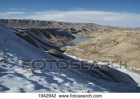 Stock Image - Band-I-Zulfikar (Dam Of The Sword Of Ali) - Band-I-Amir, Bamian Province, Afghanistan. Fotosearch