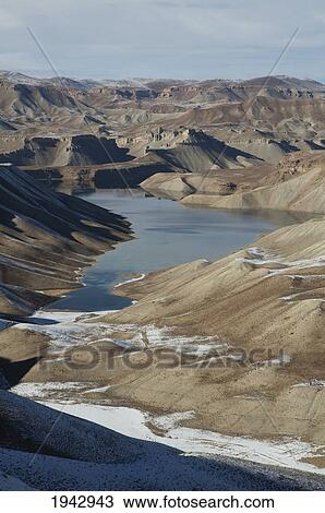 Stock Image - Band-I-Zulfikar (Dam Of The Sword Of Ali) - Band-I-Amir, Bamian Province, Afghanistan. Fotosearch